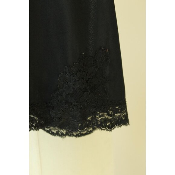 Vintage 1950s 1960s Tap Panty, Black Vasserette Jr by Munsingwear Nylon Size 7 - Picture 4 of 9